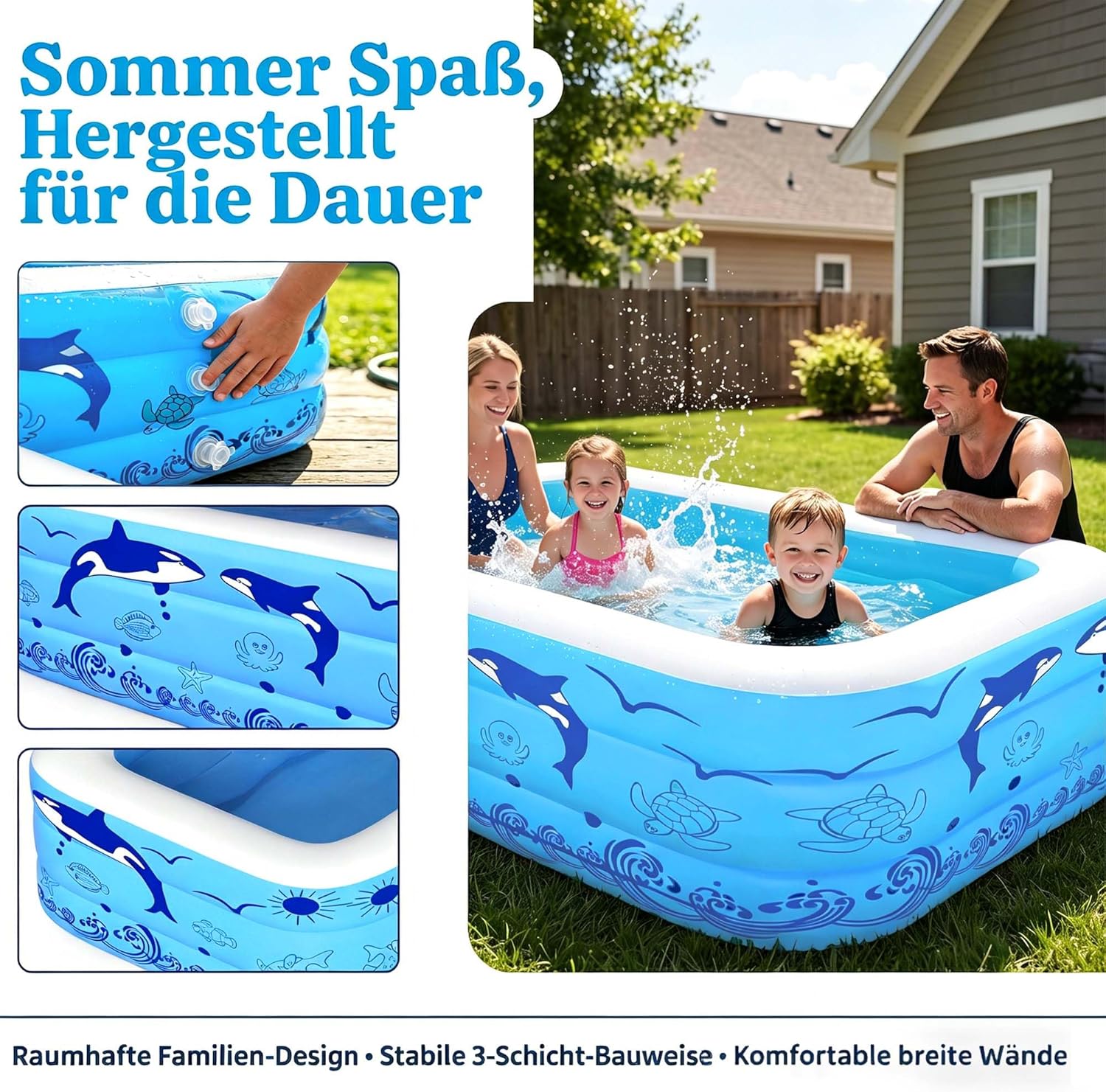 Aufblasbare Schwimmbecken