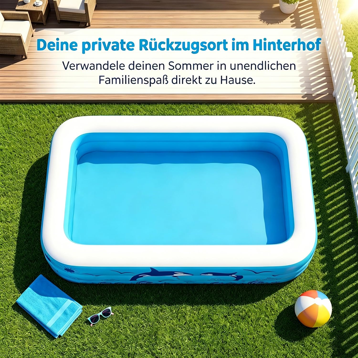 Aufblasbare Schwimmbecken